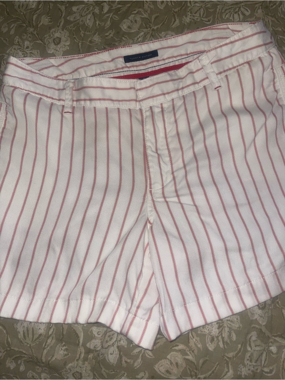Tommy Hilfiger White Shorts with Pinstripes ( never worn )
